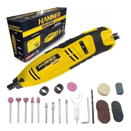 Imagem 1 de 1 de Micro Retífica 150 W Mi-150 Hammer - S/ Maleta