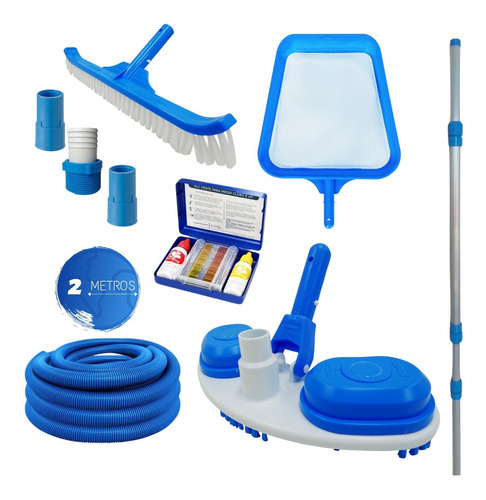 Kit Limpeza Piscina Aspirador Slim Sodramar Com 2m Mangueira