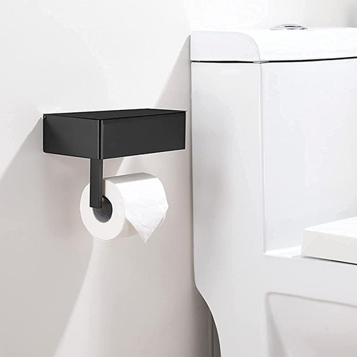 Portarrollos De Papel Higiénico Soporte De Pared Negro
