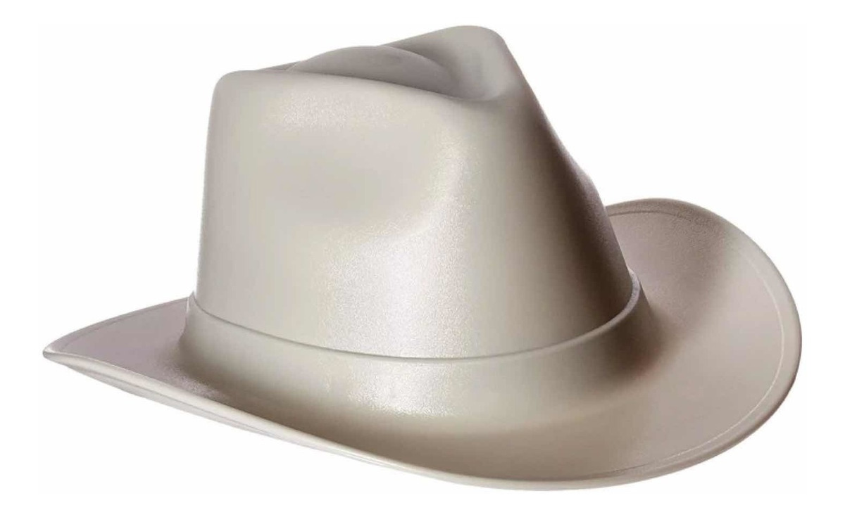 Casco Sombrero Cowboy Hard Hat Ratchet Suspension Lock Beige