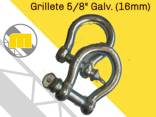Grillete 5/8 Galvanizado Importado