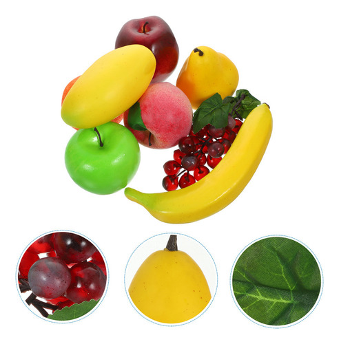 Decoración Del Hogar, 8 Piezas, Modelo Falso De Fruta Artifi