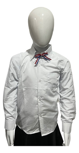 Camisa Con Lazo Niños/para Traje Huaso Fiestas Patrias