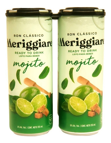 Four Pack Mojito Meriggiare Ready To Drink 355ml