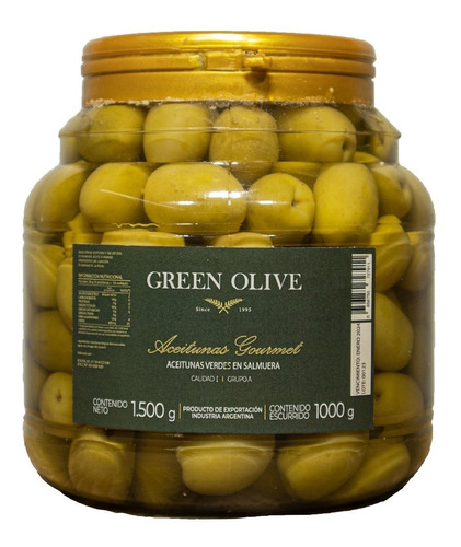 Imagen 1 de 6 de Aceitunas Verdes Premium 0000 X1kg Esc.
