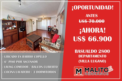 Venta Departamento 4 Ambientes Con Balcon En Torre De Viviendas En Villa Lugano