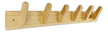 Comprar Perchero De Pared Tipo Nordico De Madera 6 Perchas