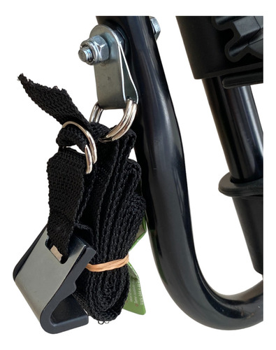 Soporte para 3 bicicletas para vehículos Sedan Hatch, SUV, color caucho, color negro