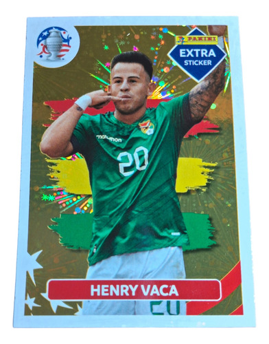 Extra Henry Vaca Oro Copa America Usa 2024 Panini 
