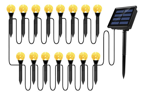Cadena De Luces Para Led Solares, Alimentadas Por Energía So