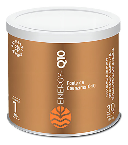 Coenzyme Energy Q10 Vital Atman Energia, 30 cápsulas, sabor sin sabor