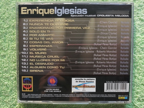 Eam Cd 15 Pistas Para Cantar Como Enrique Iglesias Karaoke