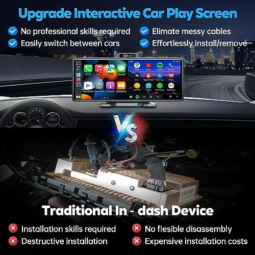 . Upgraded Wireless Carplay Screen & Android Auto With 2....
