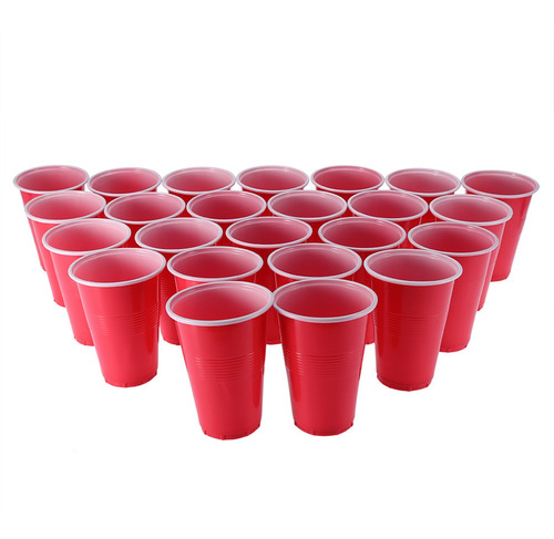 El Juego De Beer Pong Incluye 24 Tazas Rojas Y Pelotas De Pi