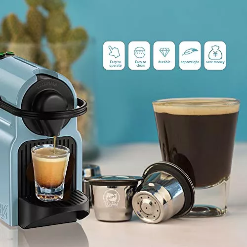 Cápsulas de café Nespresso reutilizables, taza de acero inoxidable