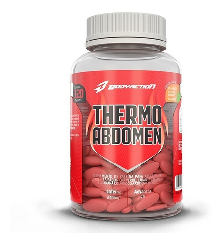 Thermo Abdomen Bodyaction Termogenico 120 Tabs Emagrecedor