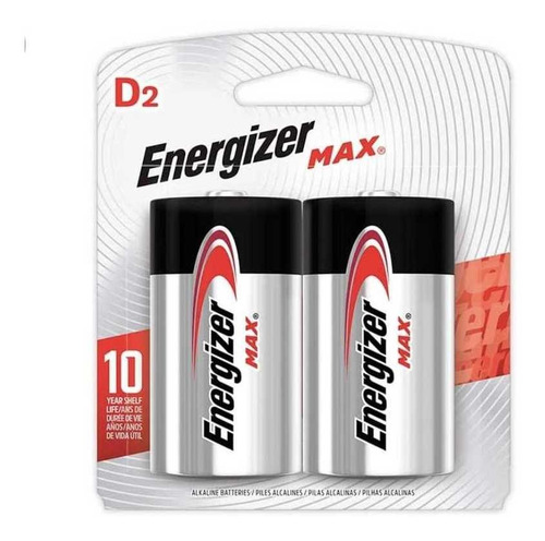 Bateria Pila Energizer Alcalina Tipo D X2