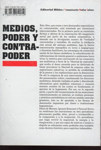 Medios Poder Y Contrapoder  Ramonet Serrano