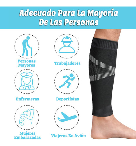 Mangas De Compresión Para Pantorrillas Hombre Mujer Deporte