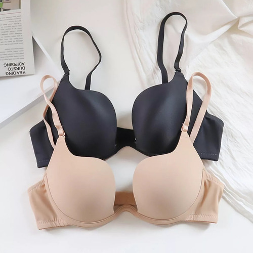 Sujetador Push Up Con Escote En V Profundo Para Mujer