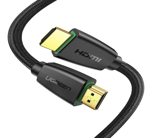 Cable Hdmi Ugreen 4k De 60hz Nylon Trenzado Negro 1m