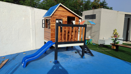 Casa De Juego Con Tobogan Para Niños Impermeable