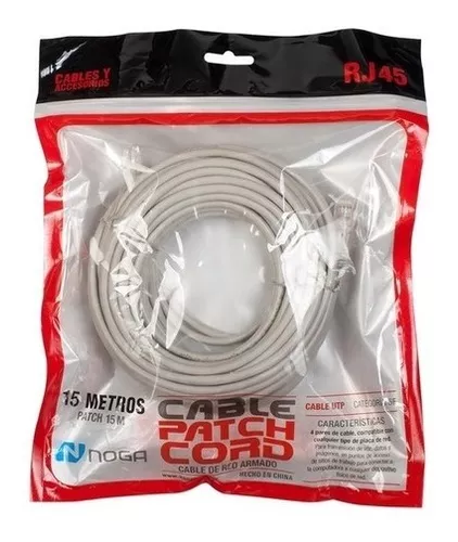 Cable De Red Armado Patch Cord Cat5 Utp 5 Metros Nuevo