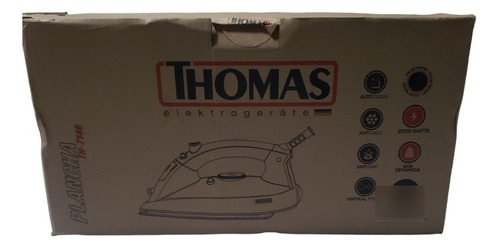 Plancha Thomas Th-7146 Negra 2000w