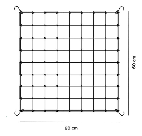 Malla Scrog 60x60cm Red Elástica Cultivo Indoor Garden