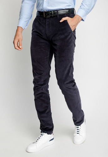 Pantalón Hombre Chino Lancaster Gris Oscuro Fw 2023 Ferouch