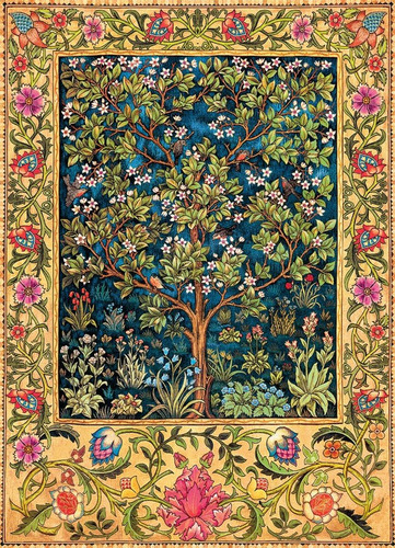 Rompecabezas Gobelino Arbol De Vida 1000 Pz William Morris