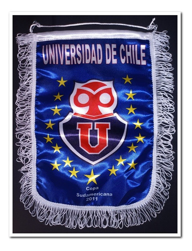 Banderín Universidad De Chile, Copa Sudamericana, 32x25 Cms.