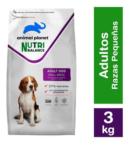 Animal  Planet  Nutri Balance Alimento Perro Adulto Raza Pequeña 3 Kg