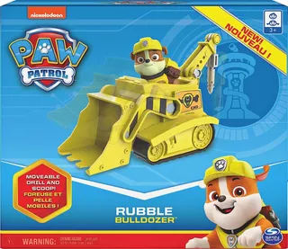 Vehículo Con Figura De Juguete Paw Patrol Rubbles Bulldozer