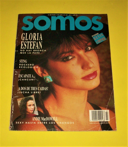 Gloria Estefan Revista Somos Pandora Lucia Mendez Sasha Stin