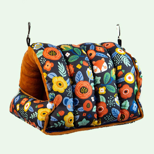 Cama Columpio Con Forma De Nido De Loro, Color Azul Cálido