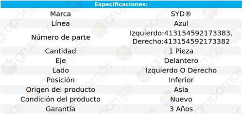 1 Horquilla Del Izq O Der Inf Línea Azul Topaz Ford 84/94