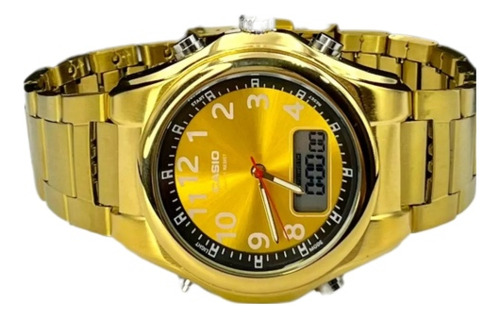 Relógio Casio Aq180 Dourado