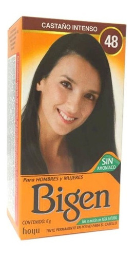 Bigen Tinte Cabello Sin Amoniaco Tono Castaño Intenso 48 Lm