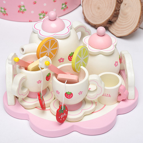 Wd Juego De Juguetes De Cocina De Madera De Color Blanco
