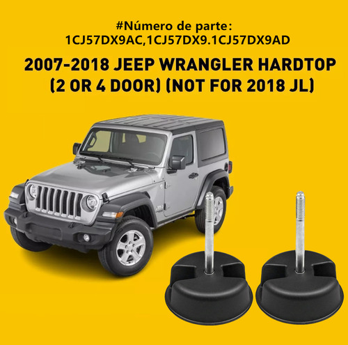 Tornillos Para Toldo De Jeep Wrangler 07-18, 2 Uds. 1cj57dx9
