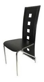 Silla Visitante Zen, Elegante En Bipiel Color Negro