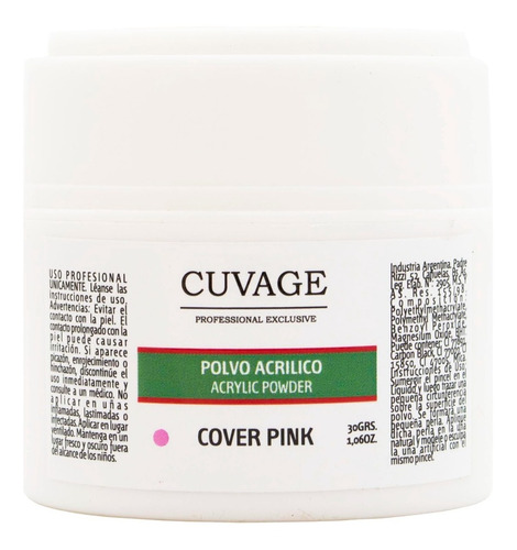 Cuvage Polímero Polvo Acrílico Uñas Esculpidas Manicuría 30g