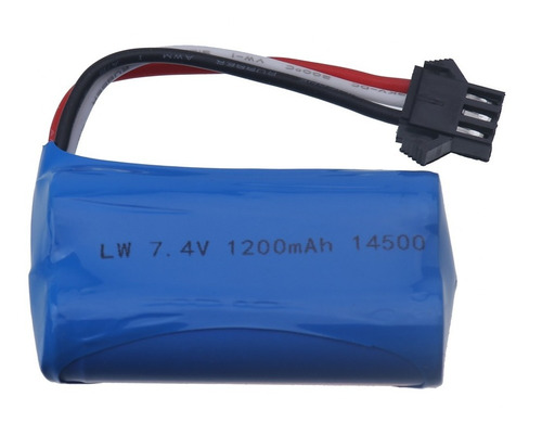 Bateria Litio 7.4v 14500 De 1200mah 3 Cables Ph Ventas