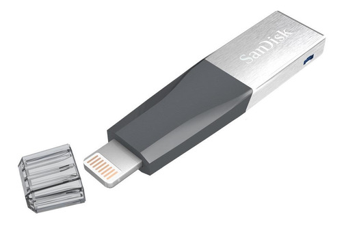 Pendrive SanDisk iXpand Mini 16GB 3.0 preto e prateado