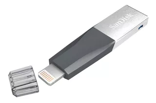 Pendrive SanDisk iXpand Mini 16GB 3.0 preto e prateado