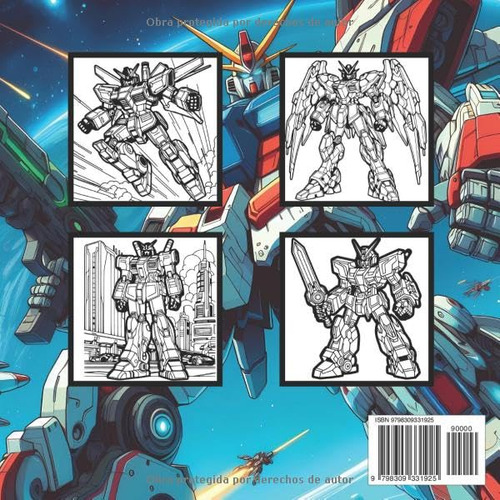 Robot Libro De Colorear: 50 Paginas De Robots Mecha Gigantes