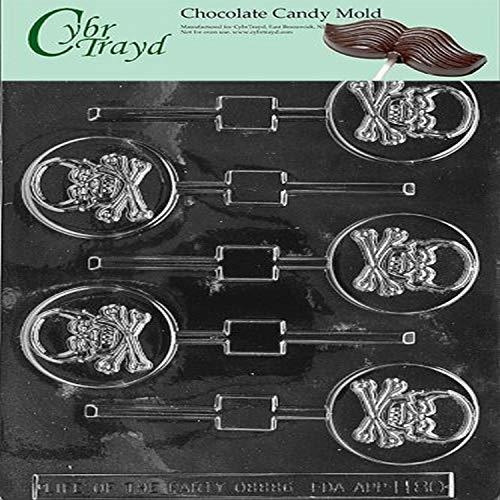 Molde - Cybrtrayd Skull And Crossbones Lolly Chocolate Candy