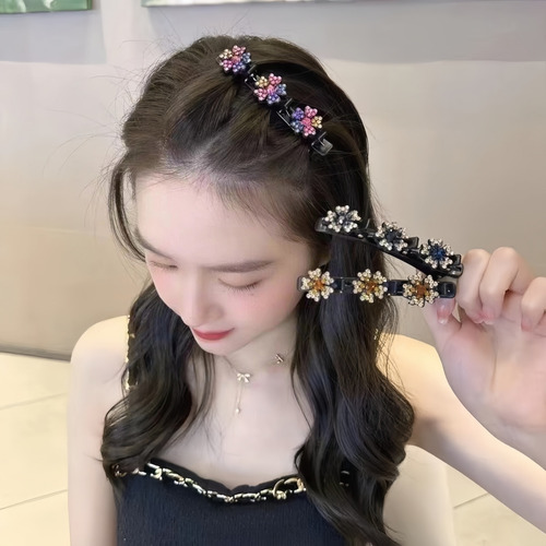 12 Horquillas Con Flores De Moda Para Mujer