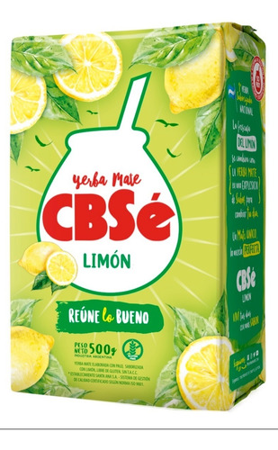 Oferta! Yerba Mate Cbse Saborizada Limon 500g Sin Tacc